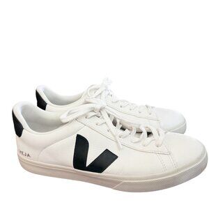 Veja Campo White Leather Lace Up Sneakers Shoes Men's size 12